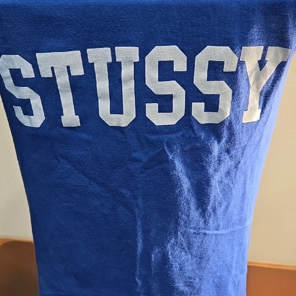 Stussy Cracked Royal Blue Tank with White Logo - Picture 3 of 5